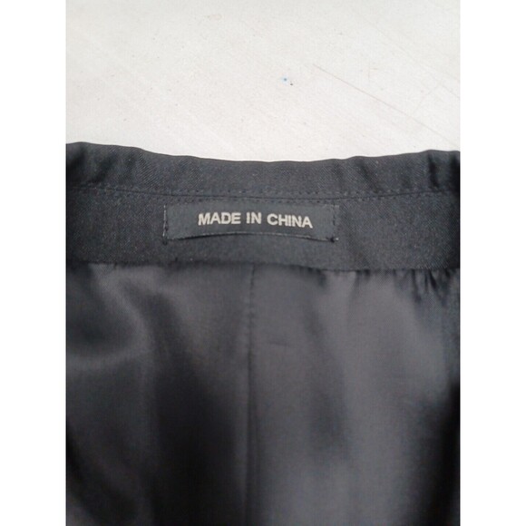 Fortino Landi Mens Black Blazer Jacket Sports Coat Thick Stitch Sz 42L - Picture 5 of 8